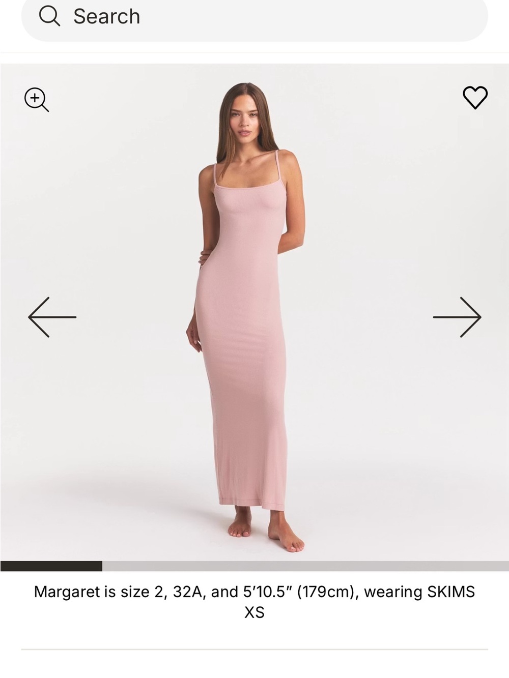 SKIMS Soft Lounge Long Slip Dress - Morganite